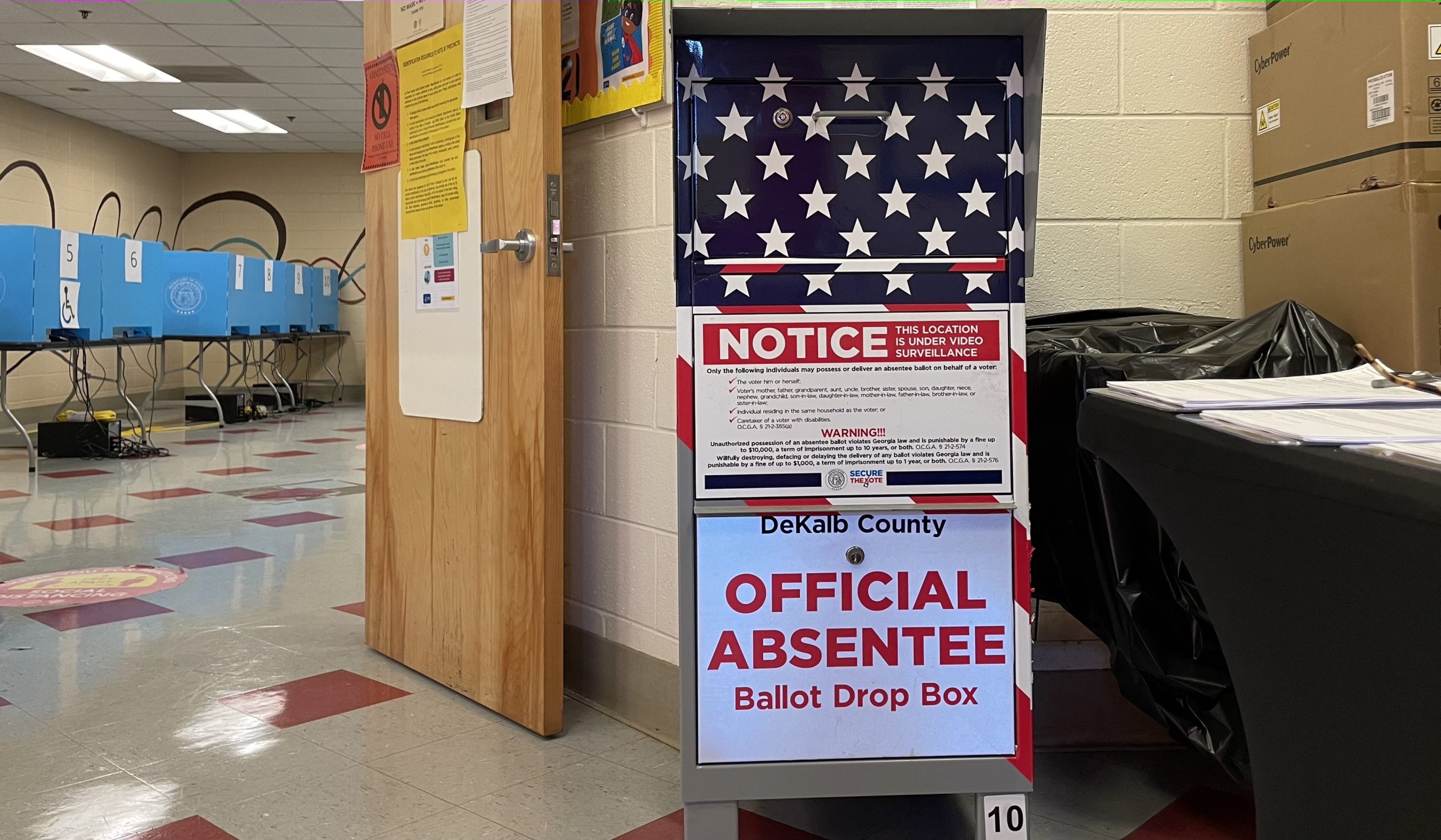 Atlanta ballot drop boxes Atlanta Civic Circle