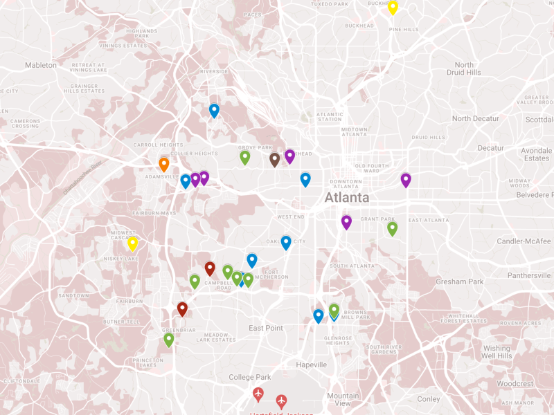 A color-coded map shows where the city's Safe and Secure Housing program is assessing properties.