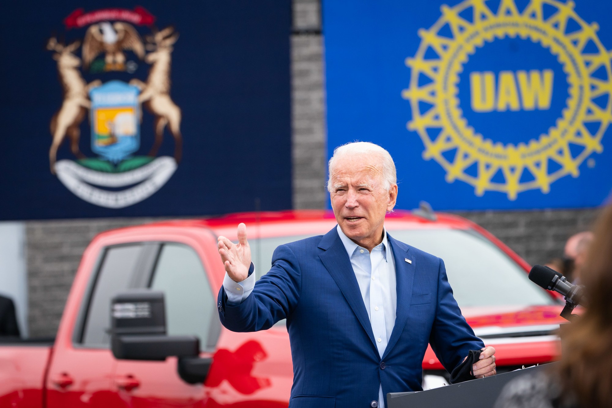 President Biden at a UAW event