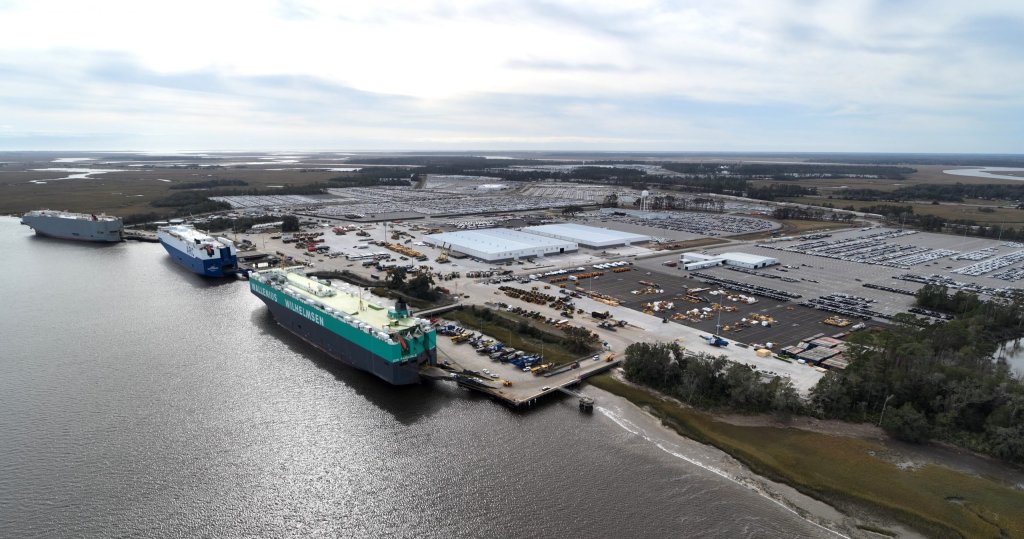 A port in Brunswick, GA
