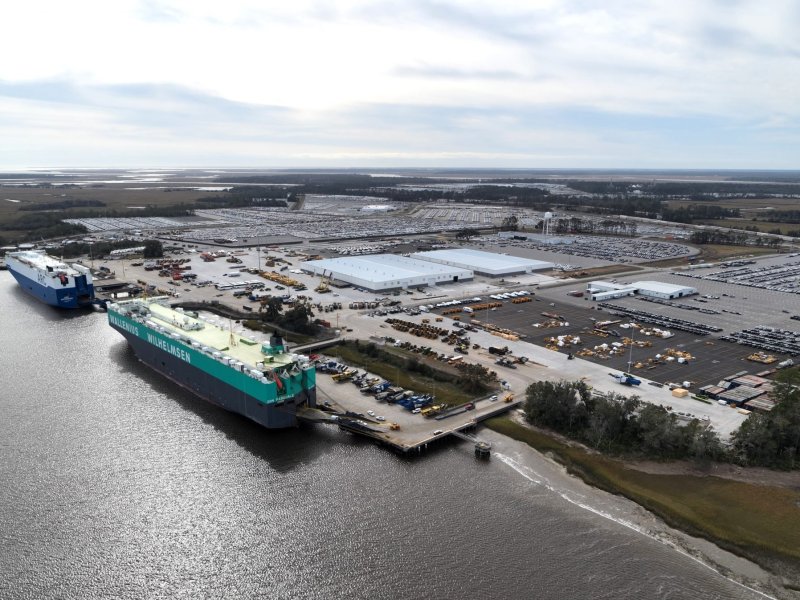 Two boats at GA's Brunswick port