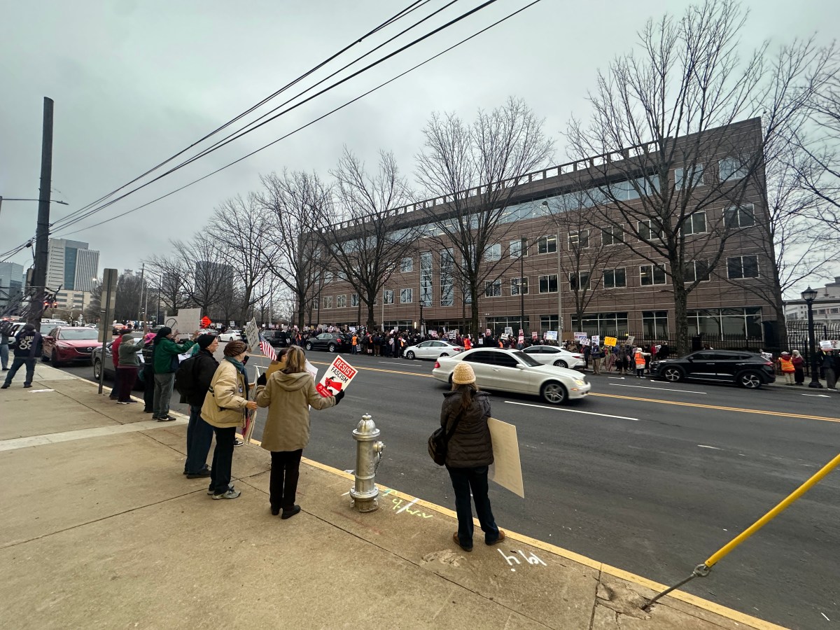 Over 200 Atlantans joined “ICE Out” protest in solidarity with Minneapolis